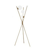 PT.COROLLA/ORO Stāvlampa zelta/balts 3x40W D65cm E14