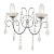 61385 sienas lampa Tabitha 2lt kristāls 2 x 18W G9 IP44 Endon