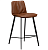 300650100 bāra krēsls Fierce brūna eko āda/melnas kājas H:93cm Dan-Form