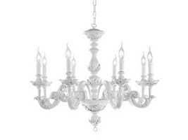 LP.AGATA/8BN lustra Agata balta 8x40W E14 Ondaluce