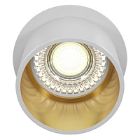 DL050-01WG iebūvējams gaismeklis Reif balts/zelts 1x50W GU10 Maytoni
