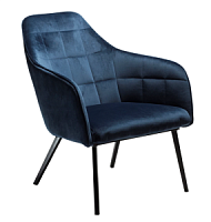 700801530 krēsls Embrace zils velvets Dan-Form
