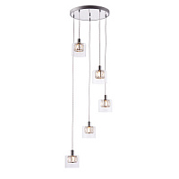 76520 lustra Verina hroms/stikls 5 x 28W G9 Endon