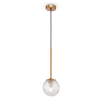 MOD061PL-01BS griestu lampa Ligero misiņš/stikla kupols 1x40W E27 Maytoni