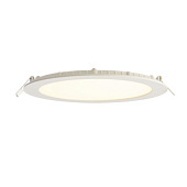 73812 iebūv.gaismeklis SirioDISC mat.balts LED 18W 1400lm 3000K IP44 Saxby