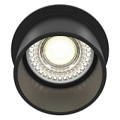 DL050-01B iebūvējams gaismeklis Reif melns 1x50W GU10 Maytoni