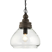 90575 griestu lampa Kerala pelēka/stikla kupols 40W E27 Endon