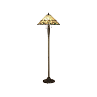 64192 stāvlampa Jamelia Tiffany stikls 3x60W E27 Interiors 1900