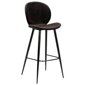 200800230 bāra krēsls Cloud melns velvets/melnas kājas 110cm Dan-Form