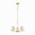 67735 griestu lampa Harvey zelts/balti kupoli 3x40W E14 Endon