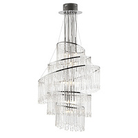 CAMILLE-24CH griestu lampa Camille hroms/stikls 24 x 10W G4 Endon