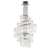 CAMILLE-24CH griestu lampa Camille hroms/stikls 24 x 10W G4 Endon