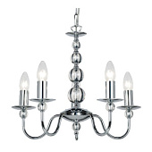 2013-5CH 5 Pсkstone Люстра хром 5x60W E14 D44 LIGHTING BRANDS