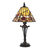 63950 galda lampa Bernwood Tiffany stikls 1x40W E14 Interiors 1900