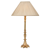 63796 galda lampa Asquith misiņš/bēšs kupols 1x60W E27 Interiors 1900