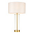 68802 LESSINA TOUCH Galda lampa bronza/balts abažūrs 1x40W E27 H57  D35 LIGHTING BRANDS