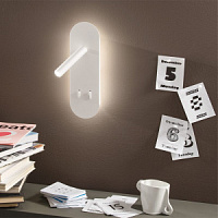 AP.PLATE/BIANCO Sienas lampa balta 5W+3W LED 3000K Ondaluce