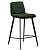 300650160 bāra krēsls Fierce zaļš audums/melnas kājas H:93cm Dan-Form