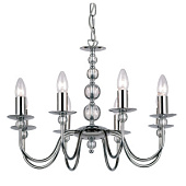 2013-8CH 5 Pсkstone Люстра хром 8x60W E14  LIGHTING BRANDS