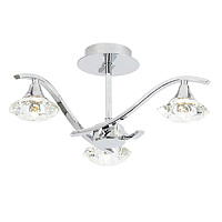 LANGELLA-3CH griestu lampa Langella hroms/kristāls 3 x 33W G9 Endon