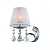 MBM-2572/1 W CORNELIA sienas lampa hroms/balts 1xE14 40W W260mm ITALUX