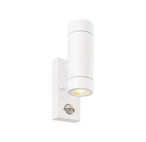 75440 āra gaismeklis Palin balts ar sensoru 2x7W LED GU10 IP44 Saxby
