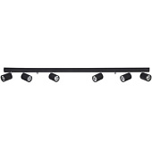 6611 EYE SPOT BLACK Потолочный Светильник BLACK 6x35W GU10 119mm NW