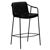 300310300 bāra krēsls Boto melna eko āda/melnas kājas H:95cm Dan-Form