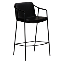 300310300 bāra krēsls Boto melna eko āda/melnas kājas H:95cm Dan-Form