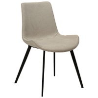 100690665 krēsls Hype bēšs audums/melnas kājas Dan-Form