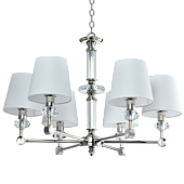 P06285NI-WH DOHA  plafons hroms  6xE14 40W D670cm H440-1440mm Cosmo Light