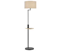 400400132 Stāvlampa Claas melna/pelēks ab. 1x60W E27 Trio