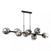 PND-30843-8 BK+SG Griestu lampa BORGO fume/melna 8x40W E27 Italux