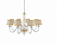 LP.BACH/8CP-ORO Lustra ar kupoliem BACH zelta 8x40W E14 Ondaluce