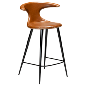 200801591 bāra krēsls Flair brūna eko āda/melnas kājas H:90cm Dan-Form