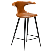 200801591 bāra krēsls Flair brūna eko āda/melnas kājas H:90cm Dan-Form