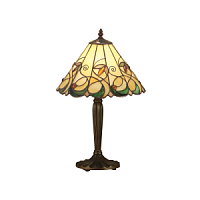 64195 galda lampa Jamelia Tiffany stikls 1x60W E27 Interiors 1900