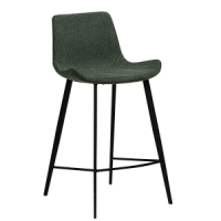 200490880 bāra krēsls Hype zaļš audums/melnas kājas H:91cm Dan-Form