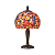 64210 galda lampa Josette Tiffany stikls 1x40W E14 Interiors 1900