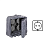 9962-11 dārza rozete poliresyn IP44 H200mm W190mm 220vTRIO