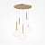 MOD321PL-05G1 griestu lampa Basic Form zelta/balti kupoli 5x40W E14 Maytoni