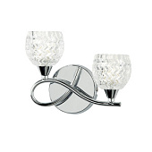 BOYER-2WBCH-L sienas lampa Boyer hroms/stikls 2 x 33W G9 Endon
