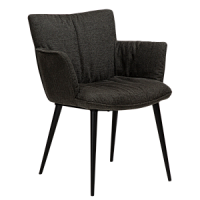 100675130 krēsls Join melns audums Dan-Form