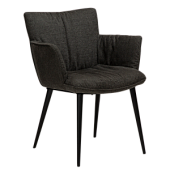 100675130 krēsls Join melns audums Dan-Form