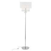 MFM9262/3P WH Stāvlampa hroms ar kristāliem 1xE14 40W H1600mm D400 ITALUX