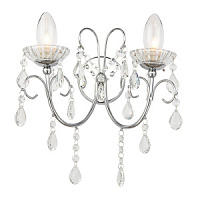61385 sienas lampa Tabitha 2lt kristāls 2 x 18W G9 IP44 Endon