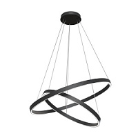 MOD058PL-L74B4K griestu lampa Rim melna LED 3000lm 4000K Maytoni
