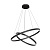 MOD058PL-L74B4K griestu lampa Rim melna LED 3000lm 4000K Maytoni
