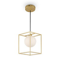 MOD145PL-01G griestu lampa zelts/mat.stikls 1*G9 Maytoni