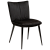 100685100 krēsls Join melns velvets/melnas kājas Dan-Form